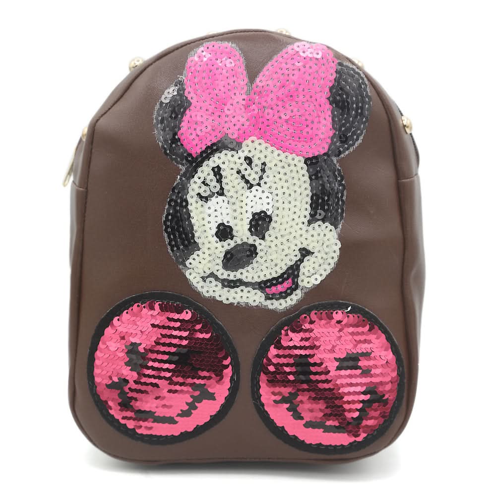 Girls Backpack 7572-A - Coffee, Kids, Kids Bags, Chase Value, Chase Value
