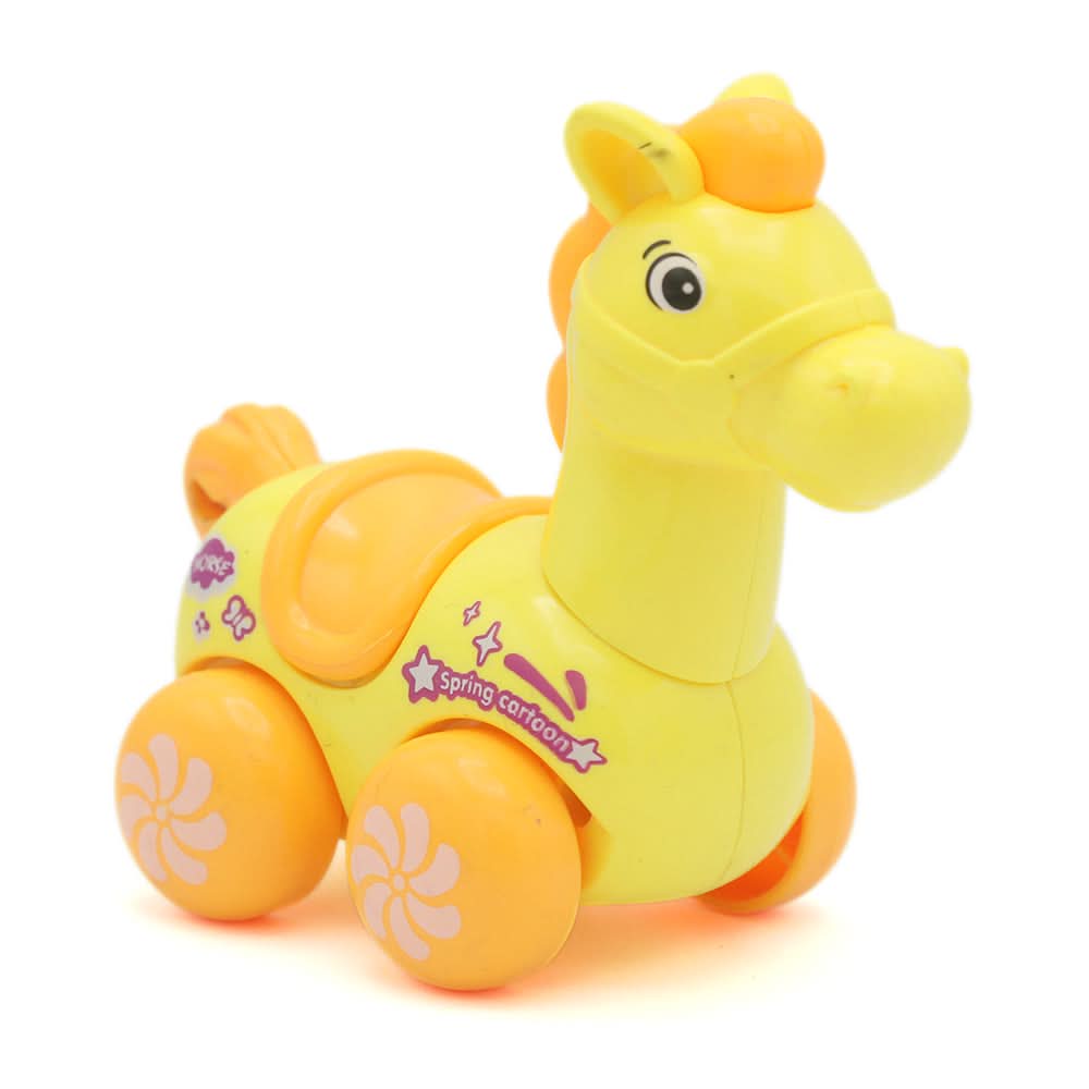 Wind Up Horse - Yellow, Kids, Non-Remote Control, Chase Value, Chase Value