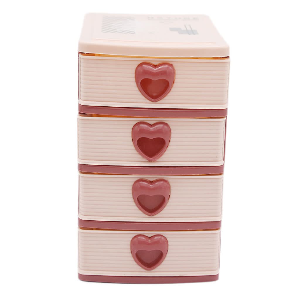 Jewelery Box 4 Drawer CH2024 - Tea Pink, Home & Lifestyle, Kitchen Tools And Accessories, Chase Value, Chase Value