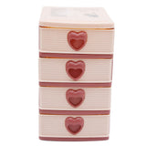 Jewelery Box 4 Drawer CH2024 - Tea Pink, Home & Lifestyle, Kitchen Tools And Accessories, Chase Value, Chase Value