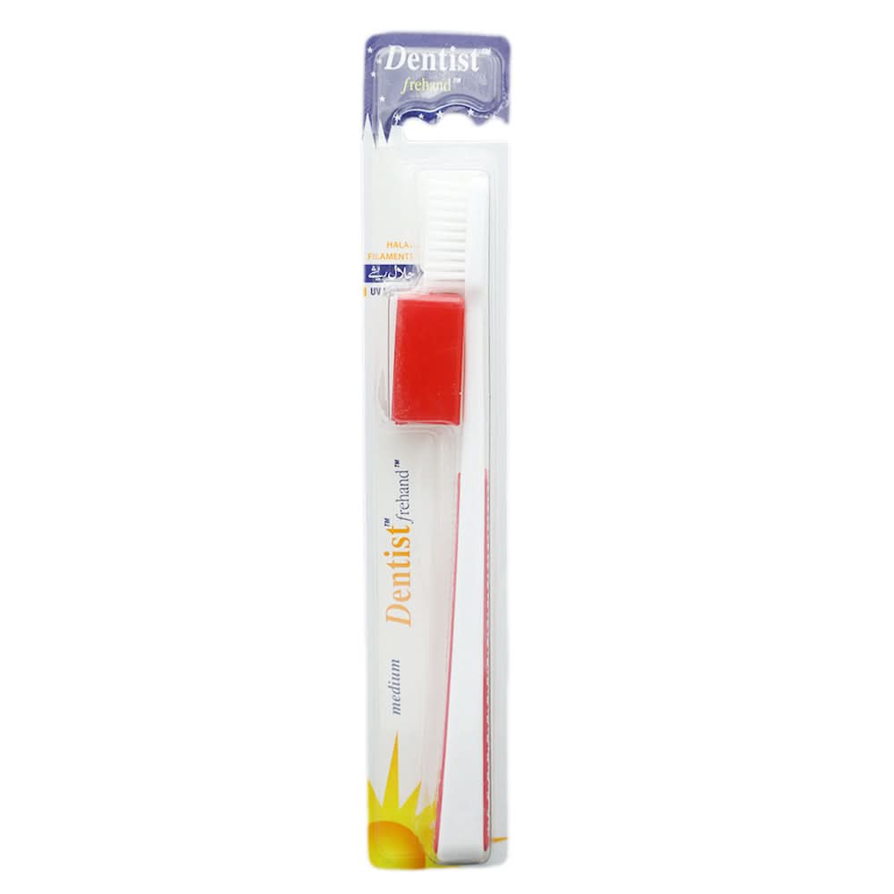 Ezigrip Dentist Frehand Tooth Brush - Red, Beauty & Personal Care, Oral Care, Chase Value, Chase Value