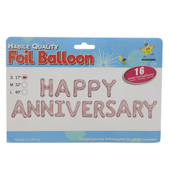 Happy Anniversary Foil Balloon Cb-21 - Peach, Balloons and Bubble Toys, Chase Value, Chase Value