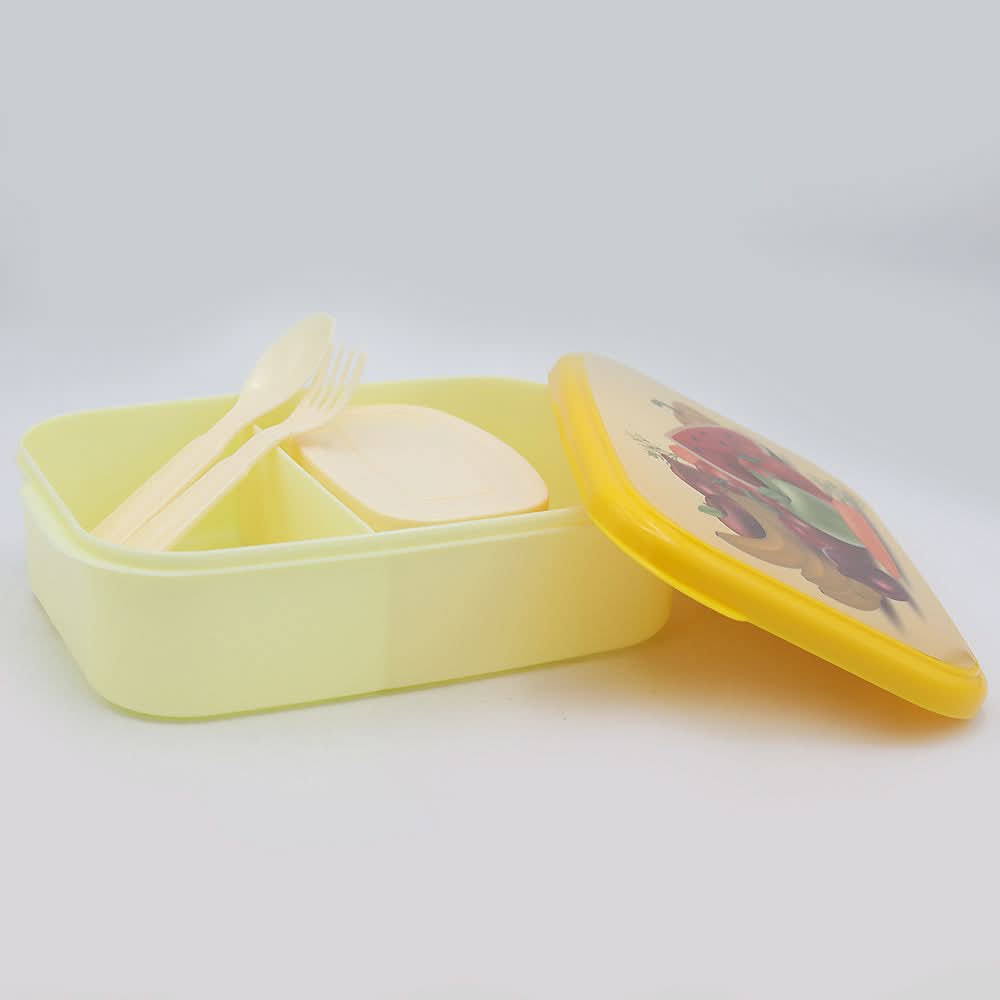 Student's Lunch Box 9801 - Yellow, Kids, Tiffin Boxes And Bottles, Chase Value, Chase Value