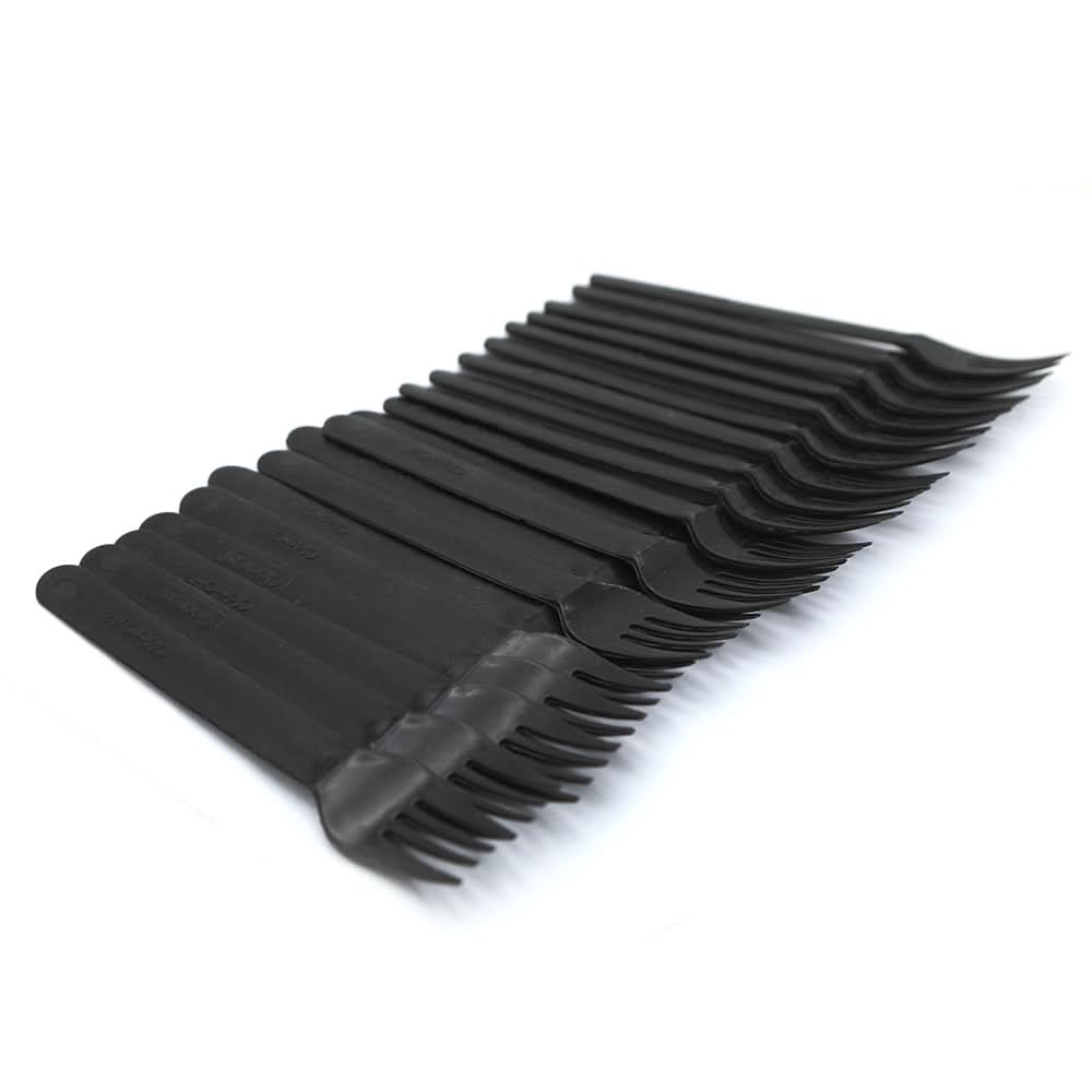 Disposible Fork 20 Pcs - Black, Home & Lifestyle, Kitchen Tools And Accessories, Chase Value, Chase Value