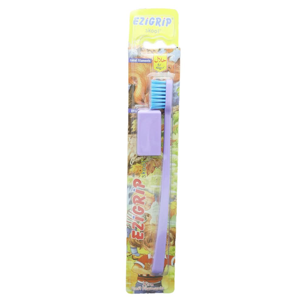Ezigrip Skool Tooth Brush - Purple, Beauty & Personal Care, Oral Care, Chase Value, Chase Value