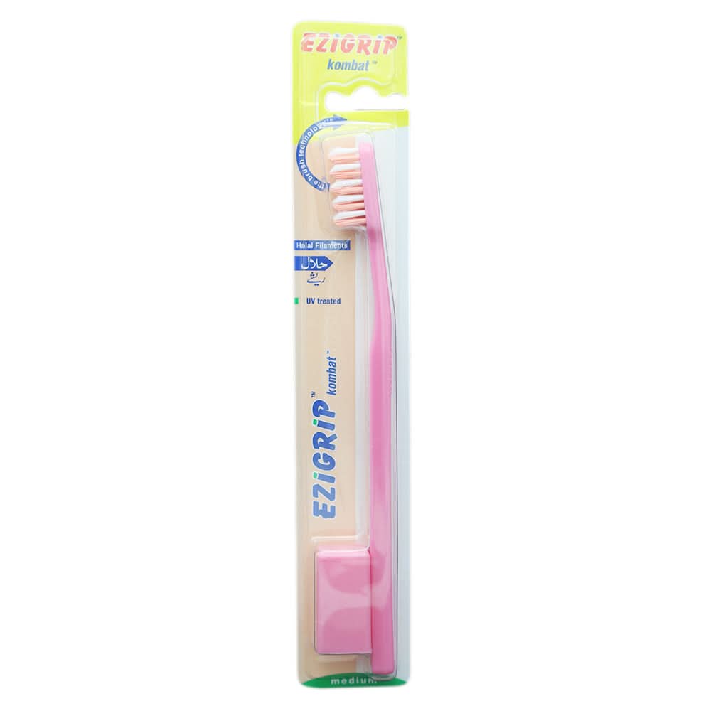 Ezigrip Kombat Tooth Brush - Pink, Beauty & Personal Care, Oral Care, Chase Value, Chase Value
