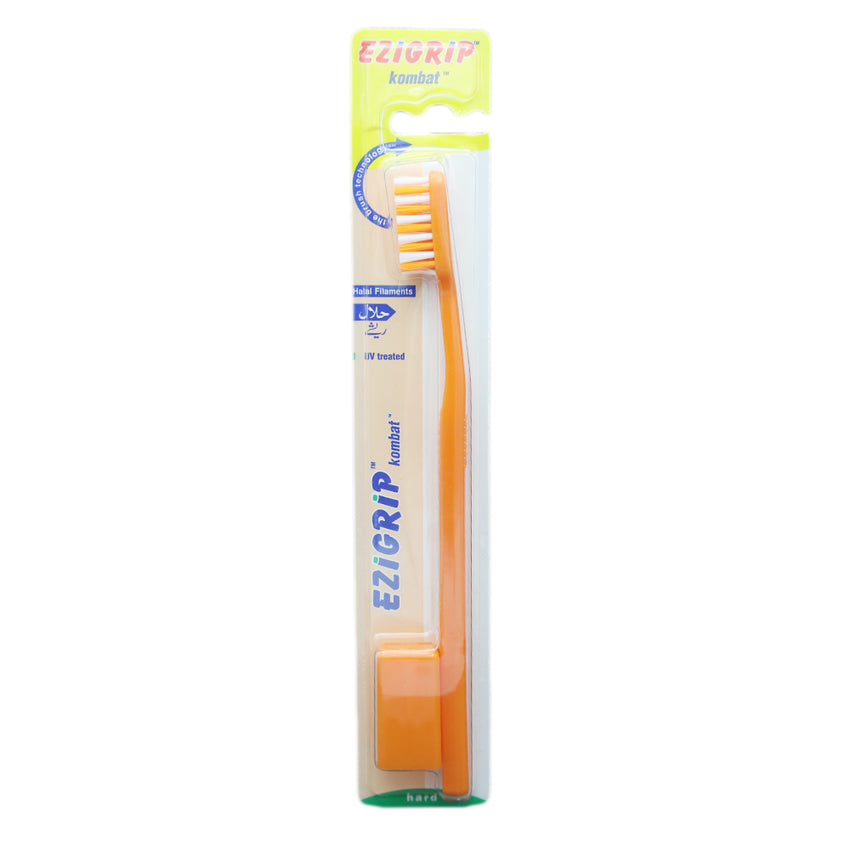 Ezigrip Kombat Tooth Brush - Orange, Beauty & Personal Care, Oral Care, Chase Value, Chase Value