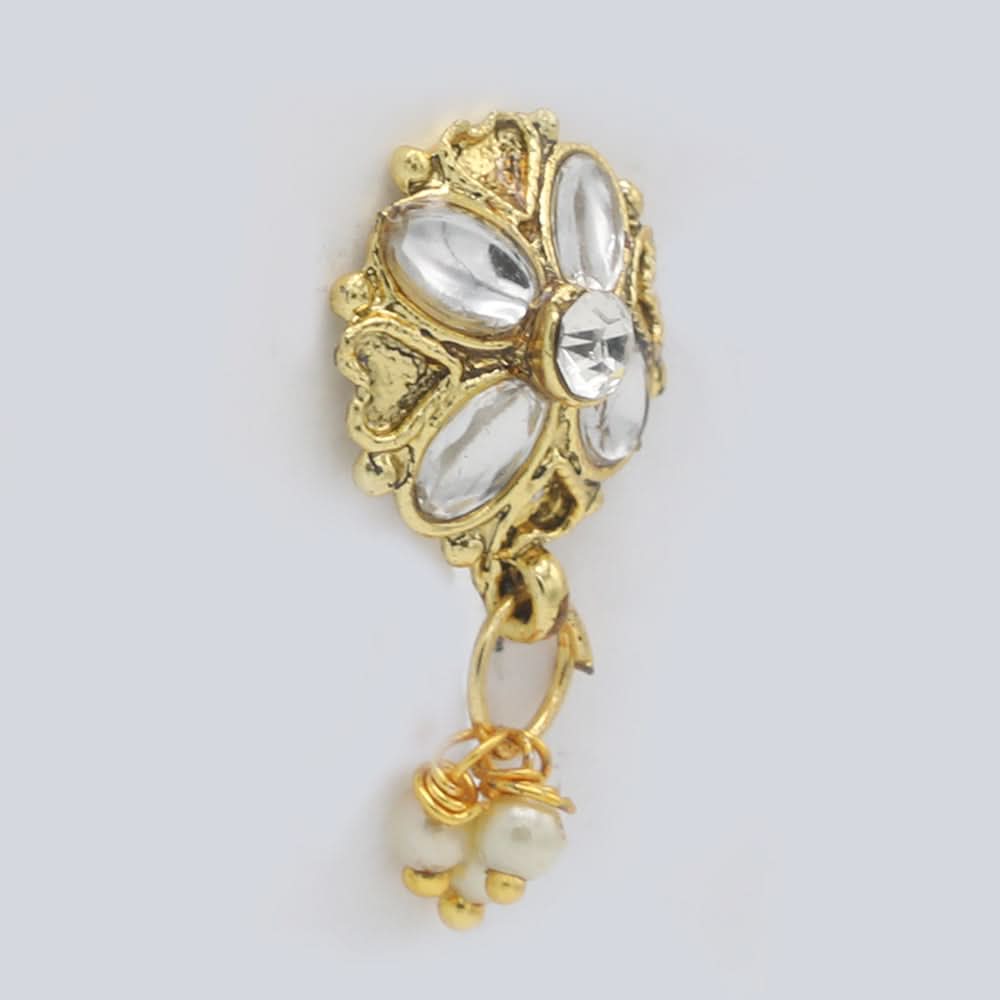 Women's Nose Pin - Golden, Women, Nose Jewellery, Chase Value, Chase Value