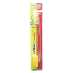 Ezigrip Kombat Klear Tooth Brush - Yellow, Beauty & Personal Care, Oral Care, Chase Value, Chase Value