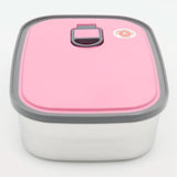 Stainless Steel Lunch Box 6901 - Pink, Kids, Tiffin Boxes And Bottles, Chase Value, Chase Value