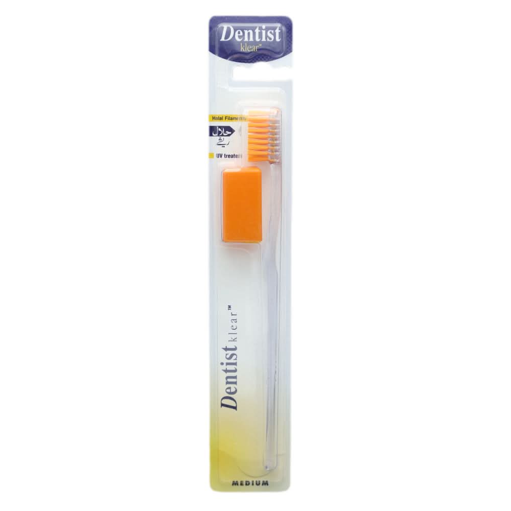 Ezigrip Dentist Klear Tooth Brush - Orange, Beauty & Personal Care, Oral Care, Chase Value, Chase Value
