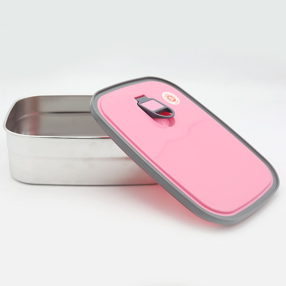 Stainless Steel Lunch Box 6902 - Pink, Kids, Tiffin Boxes And Bottles, Chase Value, Chase Value