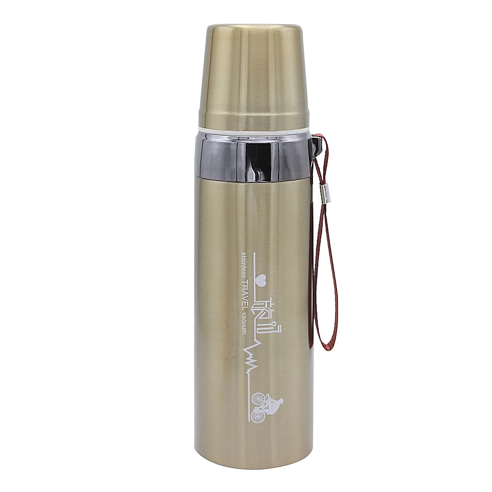 Steel Bottle Metalic Color 600ml 321-20 - Golden, Kids, Tiffin Boxes And Bottles, Chase Value, Chase Value