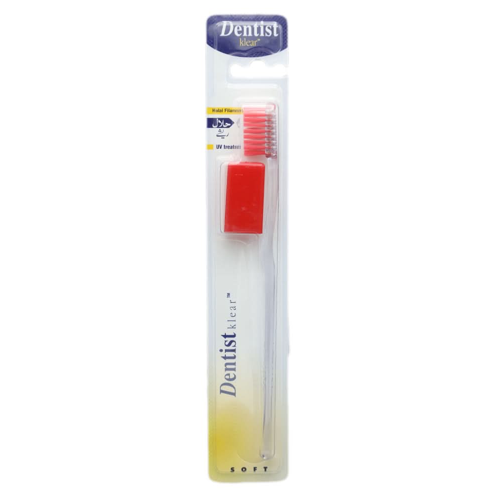 Ezigrip Dentist Klear Tooth Brush - Red, Beauty & Personal Care, Oral Care, Chase Value, Chase Value
