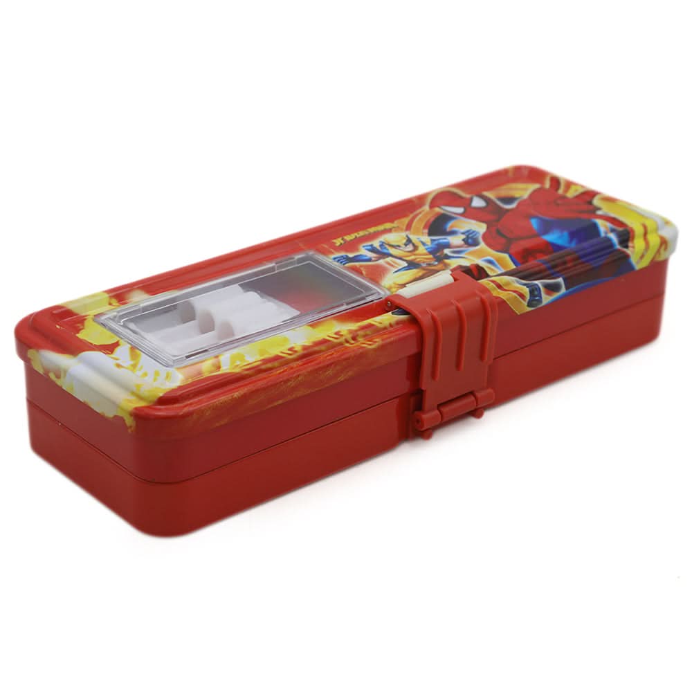 Pencil Box - A - Red, Kids, Pencil Boxes And Stationery Sets, Chase Value, Chase Value