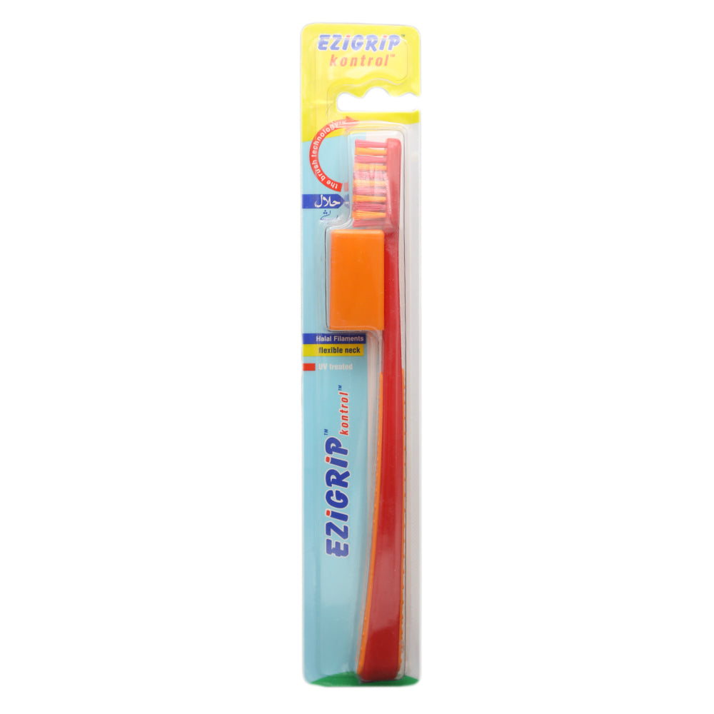 Ezigrip Kontrol Tooth Brush - Red, Beauty & Personal Care, Oral Care, Chase Value, Chase Value