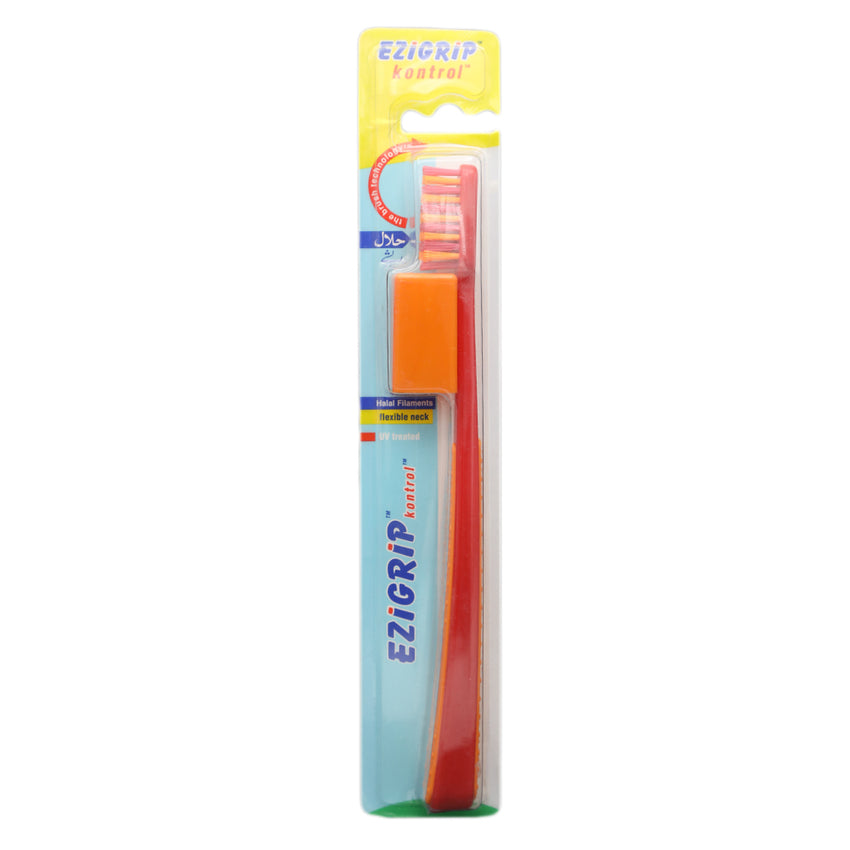 Ezigrip Kontrol Tooth Brush - Red, Beauty & Personal Care, Oral Care, Chase Value, Chase Value