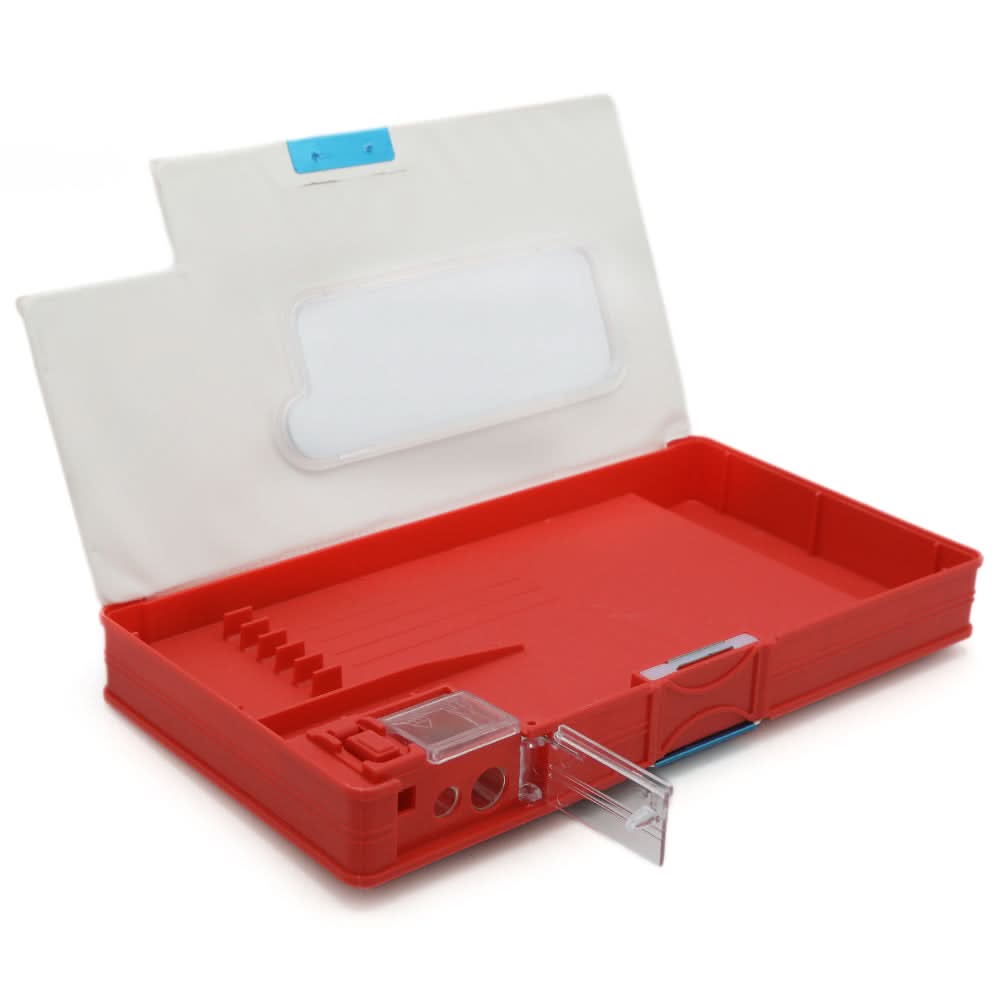 Pencil Box - Red, Kids, Pencil Boxes And Stationery Sets, Chase Value, Chase Value