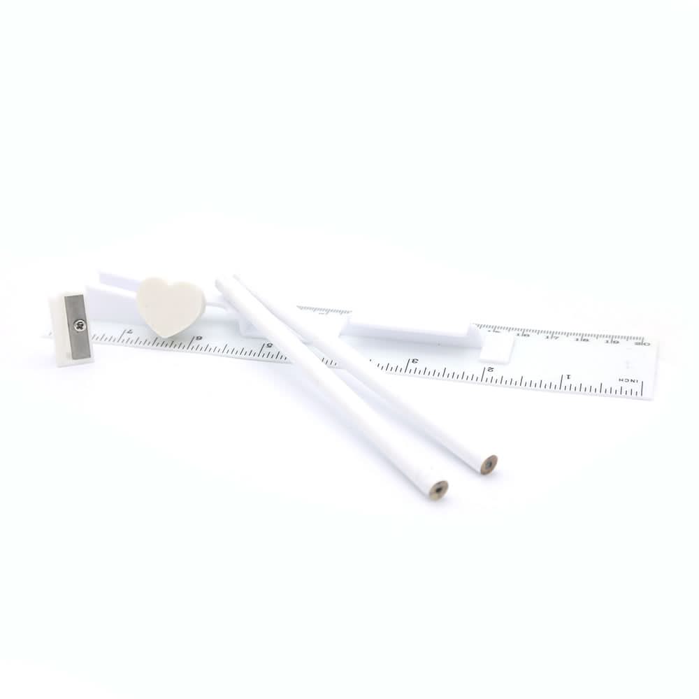Ruler Set 8" 98-99 - White, Kids, Pencil Boxes And Stationery Sets, Chase Value, Chase Value