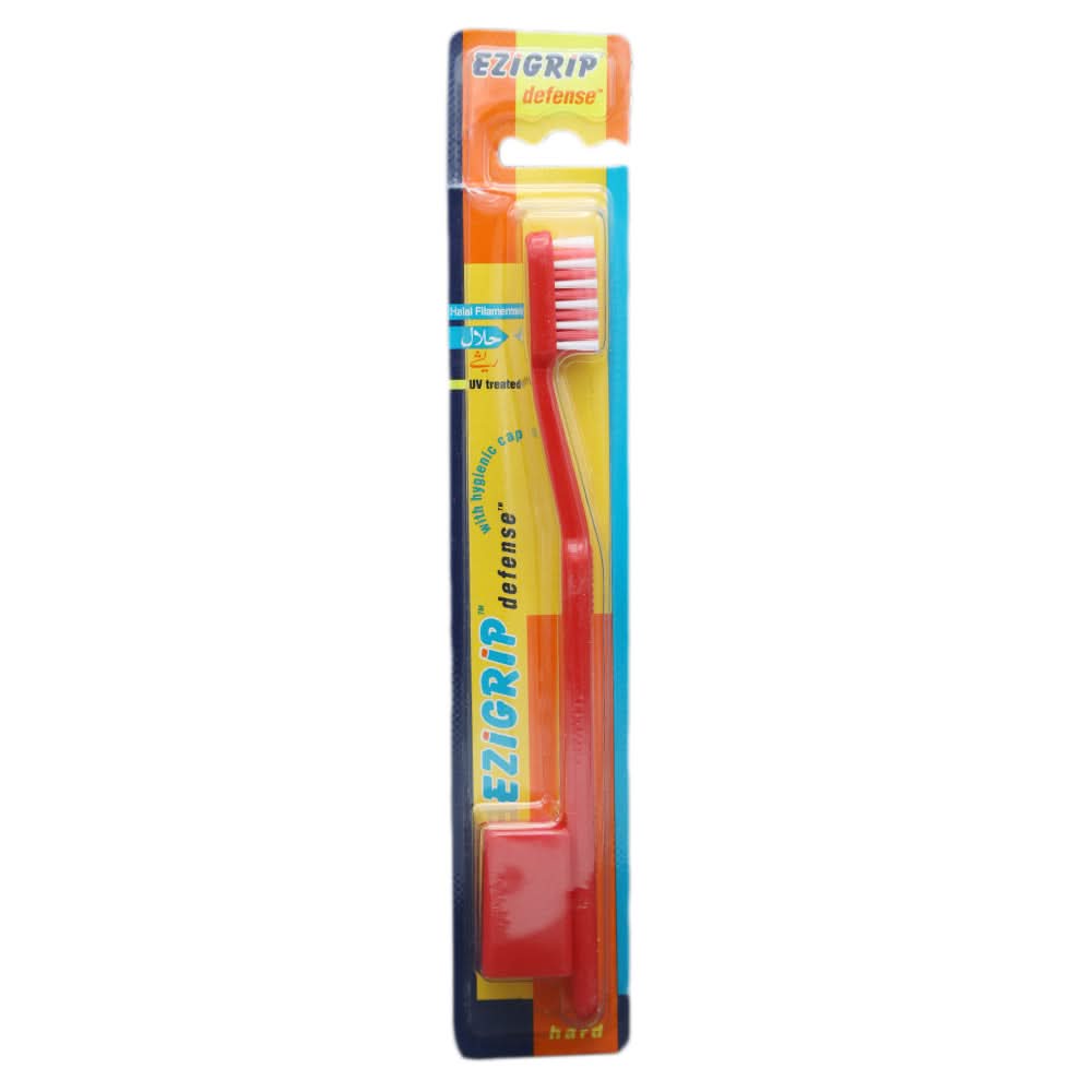 Ezigrip Defence Tooth Brush - Red, Beauty & Personal Care, Oral Care, Chase Value, Chase Value