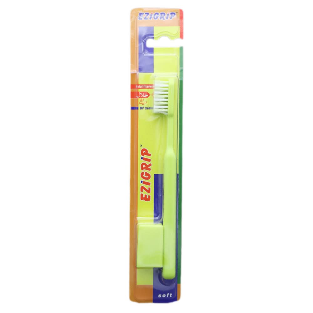 Ezigrip Tooth Brush - Yellow, Beauty & Personal Care, Oral Care, Chase Value, Chase Value