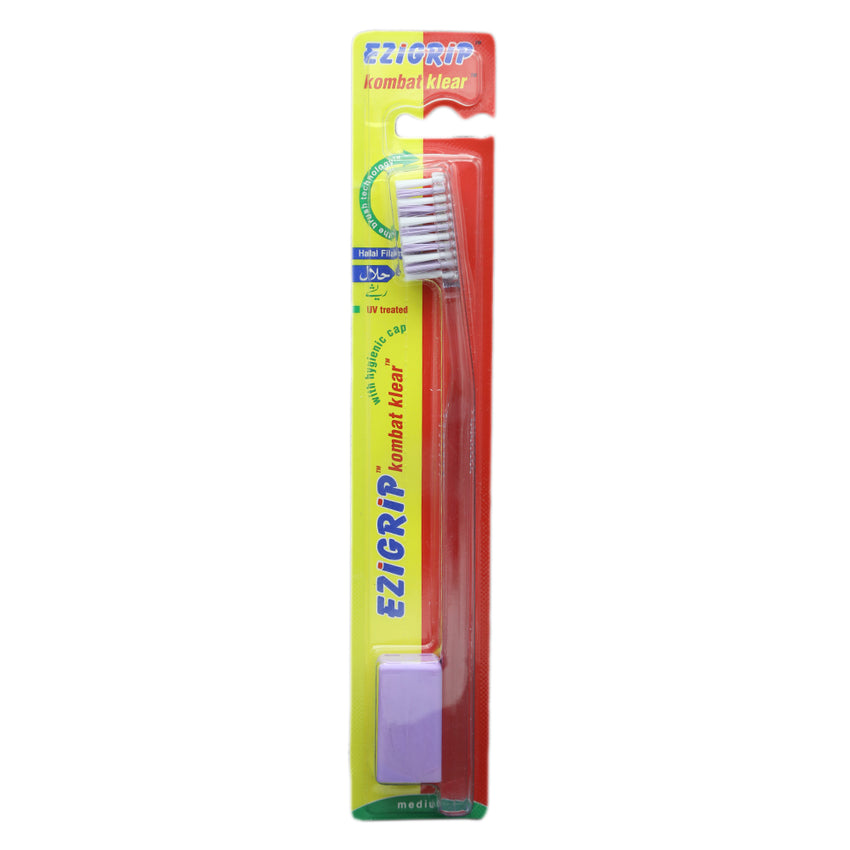Ezigrip Kombat Klear Tooth Brush - Purple, Beauty & Personal Care, Oral Care, Chase Value, Chase Value