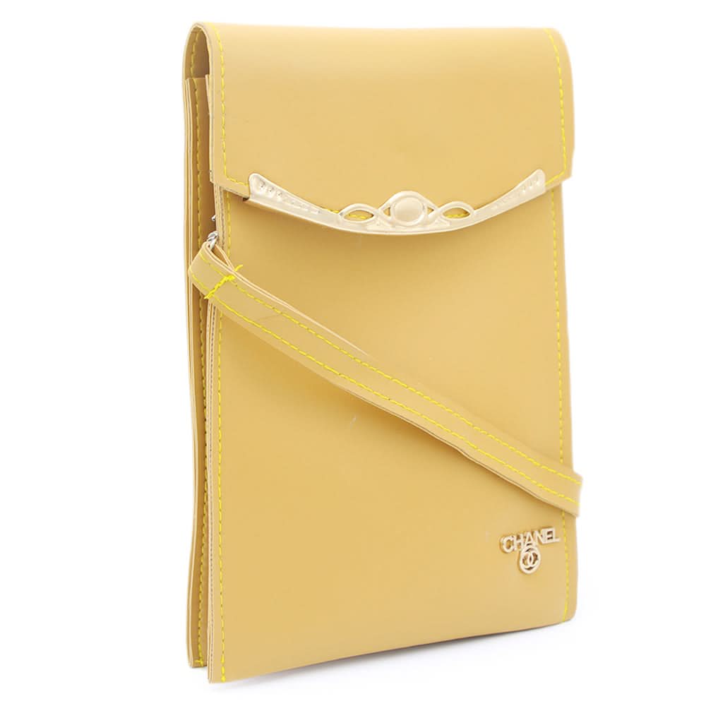 Women's Mobile Shoulder Bag - Mustard, Women, Bags, Chase Value, Chase Value
