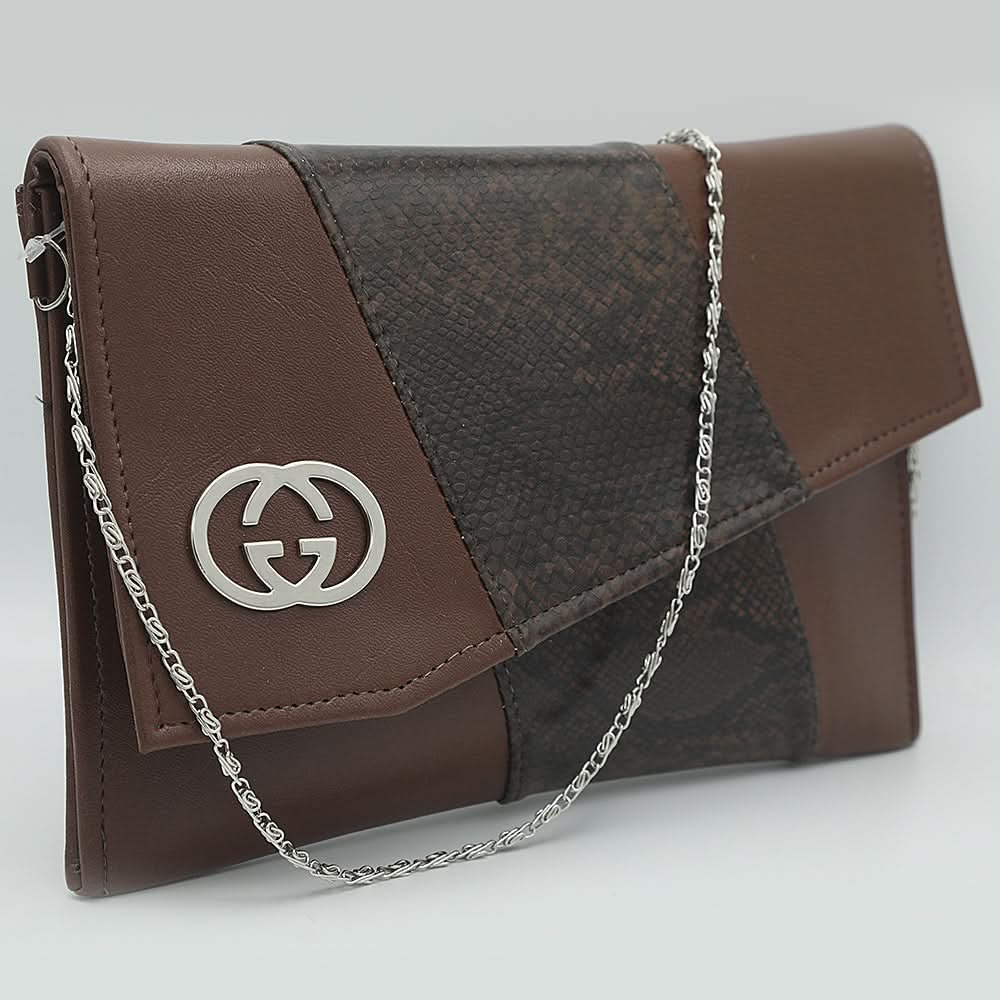 Women's Clutch K-2027 - Coffee, Women, Clutches, Chase Value, Chase Value