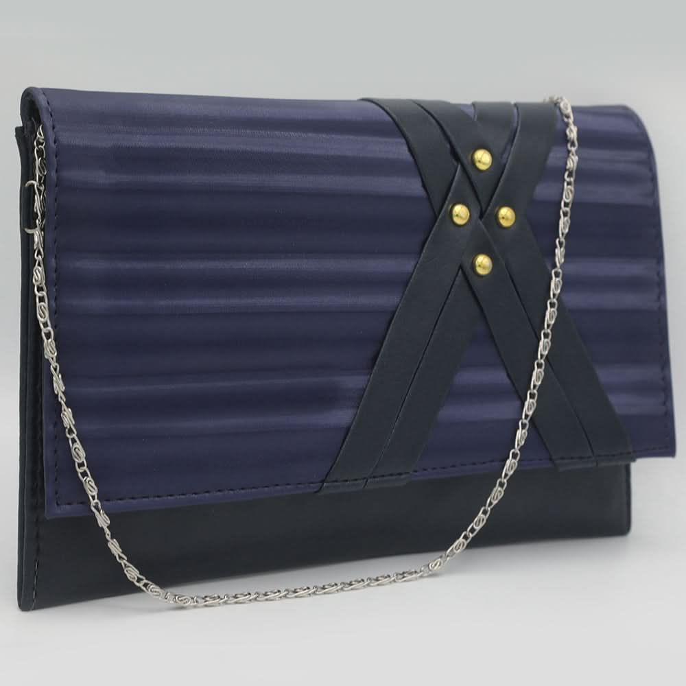 Women's Clutch K-2025 - Navy Blue, Women, Clutches, Chase Value, Chase Value