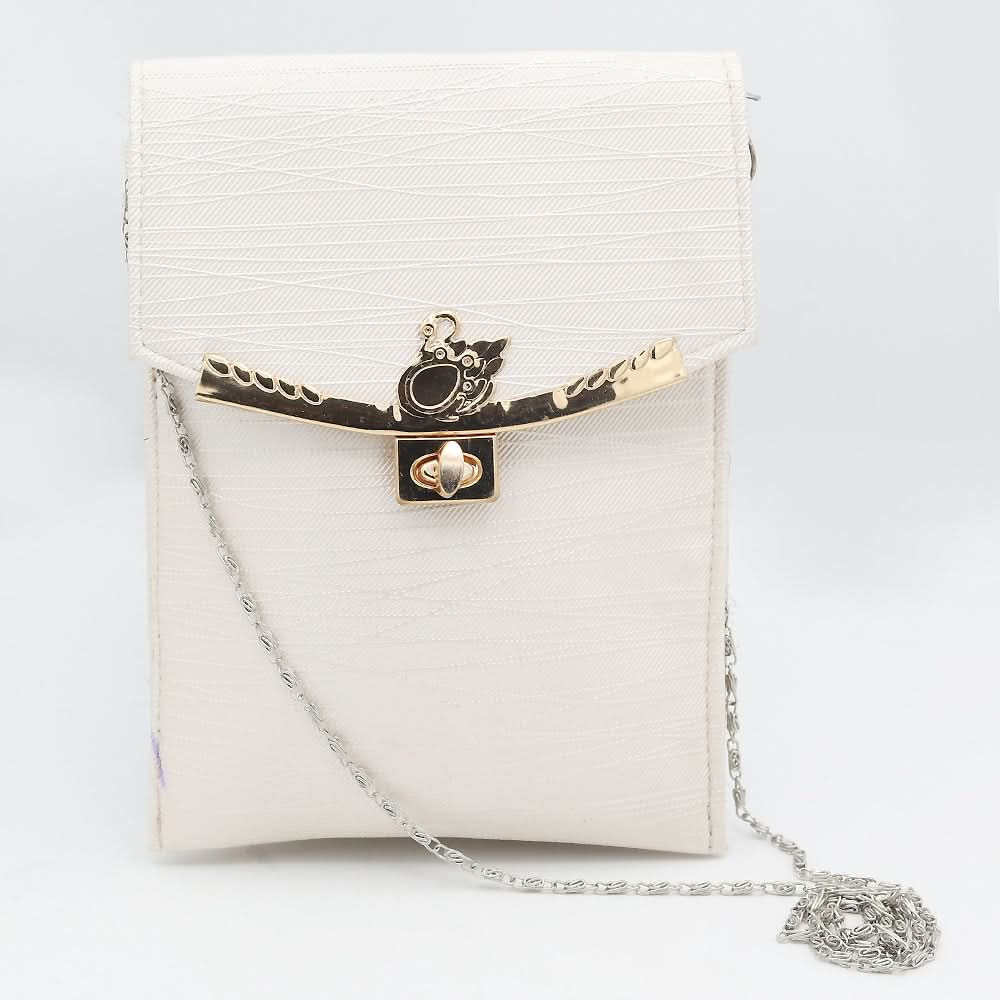 Women's Clutch (K-2094) - Off White, Women, Clutches, Chase Value, Chase Value