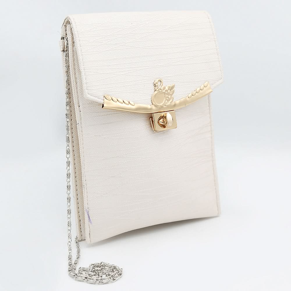Women's Clutch (K-2094) - Off White, Women, Clutches, Chase Value, Chase Value