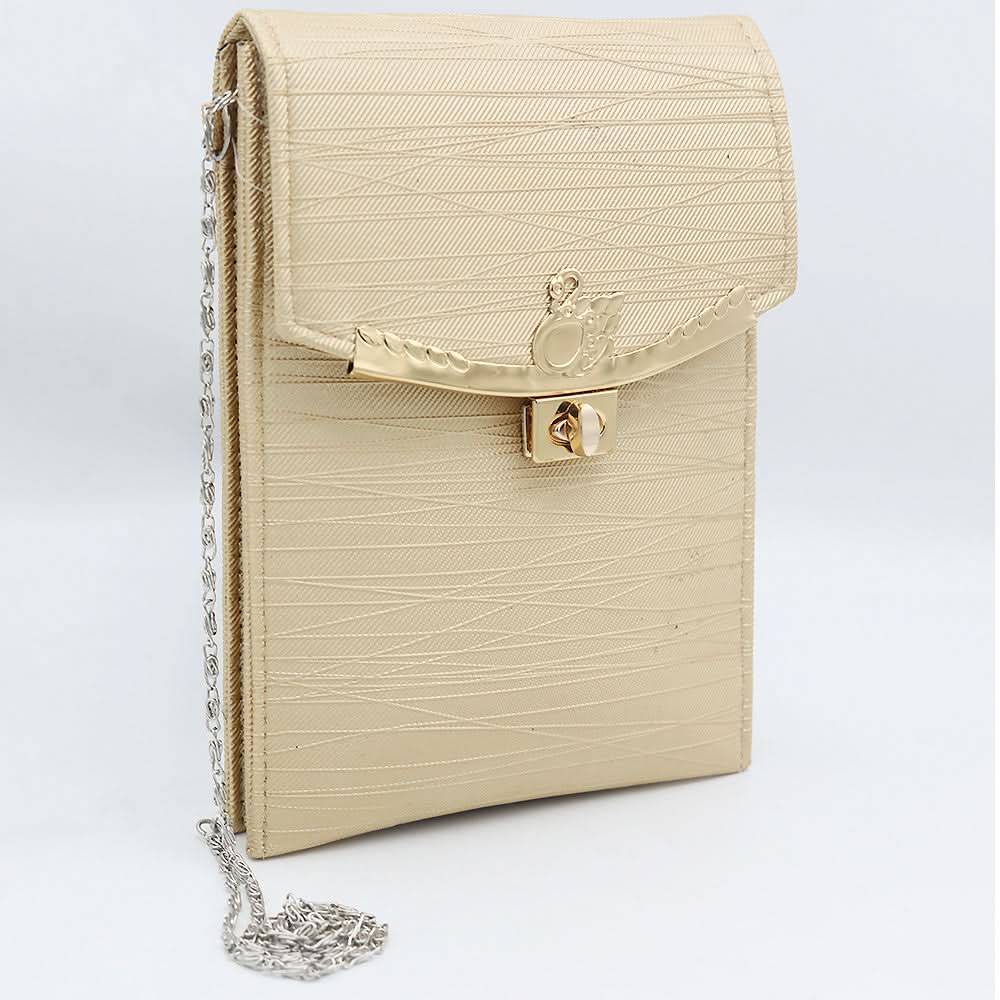 Women's Clutch (K-2094) - Golden, Women, Clutches, Chase Value, Chase Value