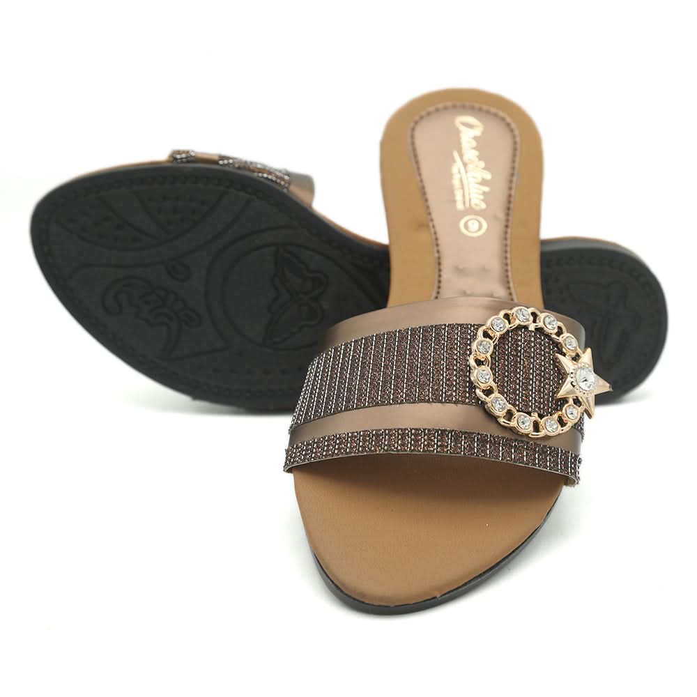 Women's Fancy Slippers I-011 - Brown, Women, Slippers, Chase Value, Chase Value