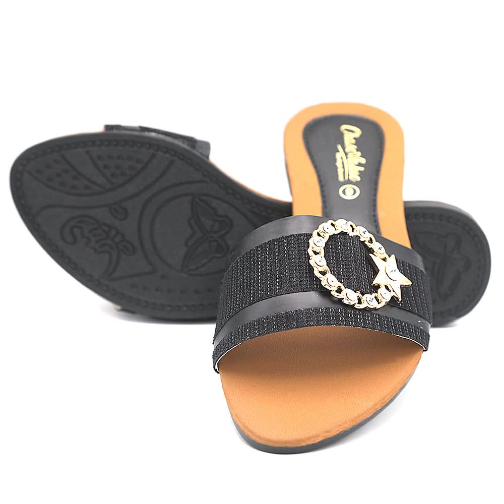 Women's Fancy Slippers I-011 - Black, Women, Slippers, Chase Value, Chase Value