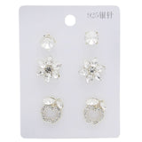Women Fancy 3Pcs Tops Card - Silver - B, Women, Earrings & Tops, Chase Value, Chase Value