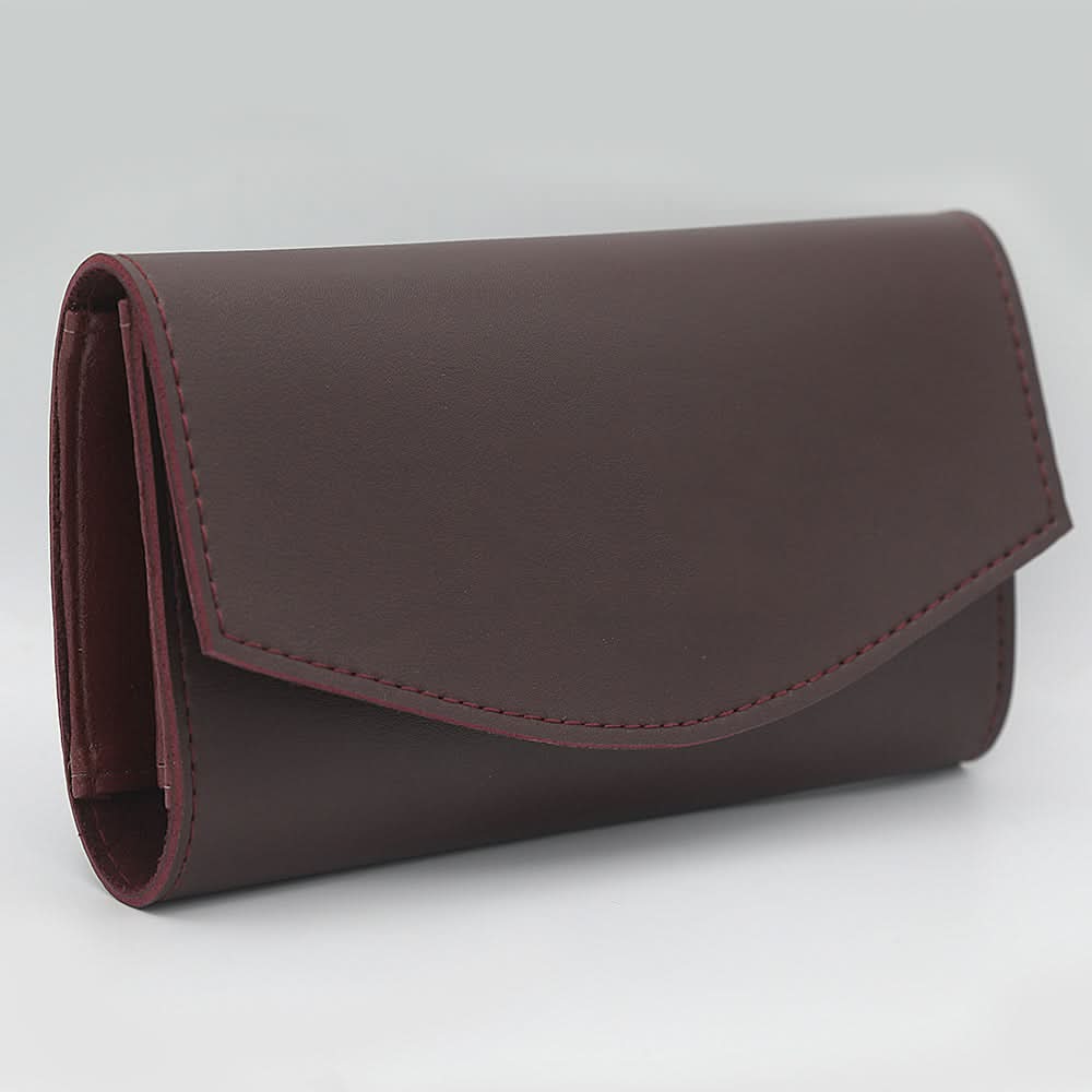 Women's Clutch ZZ-7 - Maroon, Women, Clutches, Chase Value, Chase Value