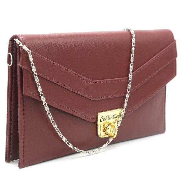 Women's Clutch K-2022 - Maroon, Women, Clutches, Chase Value, Chase Value