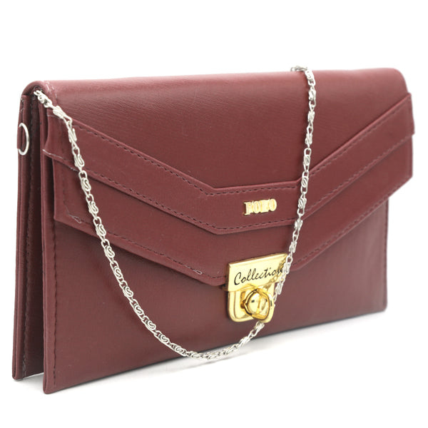 Women's Clutch K-2022 - Maroon, Women, Clutches, Chase Value, Chase Value