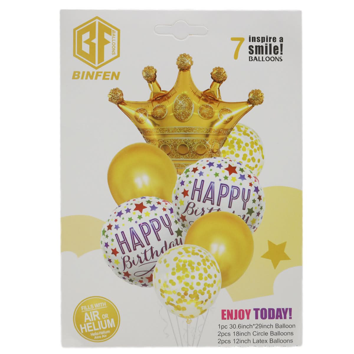 Foil Balloon Cb-10 - Golden, Balloons and Bubble Toys, Chase Value, Chase Value