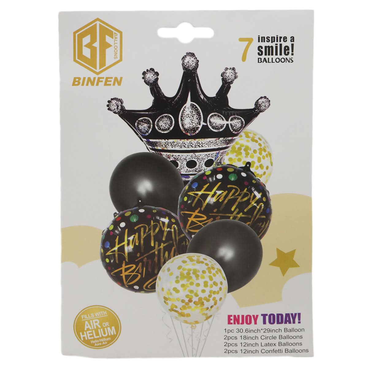 Foil Ballon Cb-10 - Black, Balloons and Bubble Toys, Chase Value, Chase Value