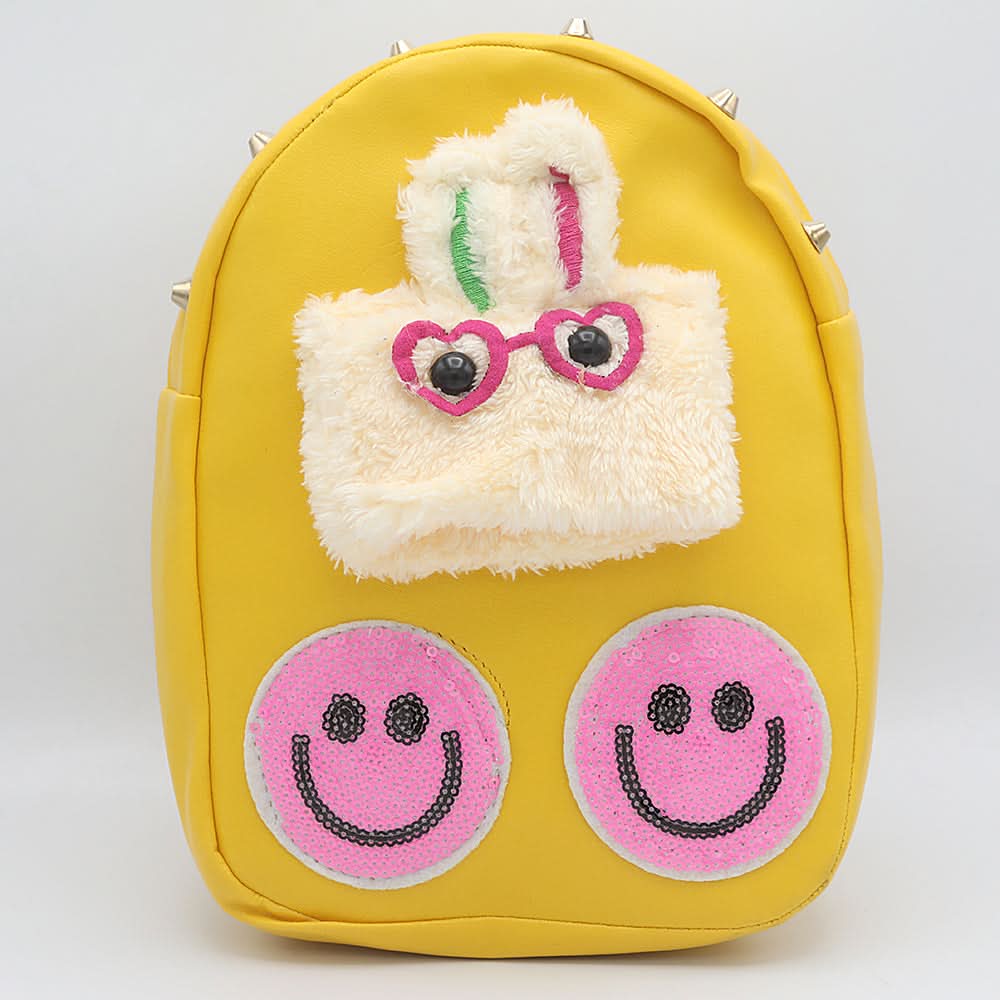 Girls Backpack 7572-C - Yellow, Kids, School And Laptop Bags, Chase Value, Chase Value