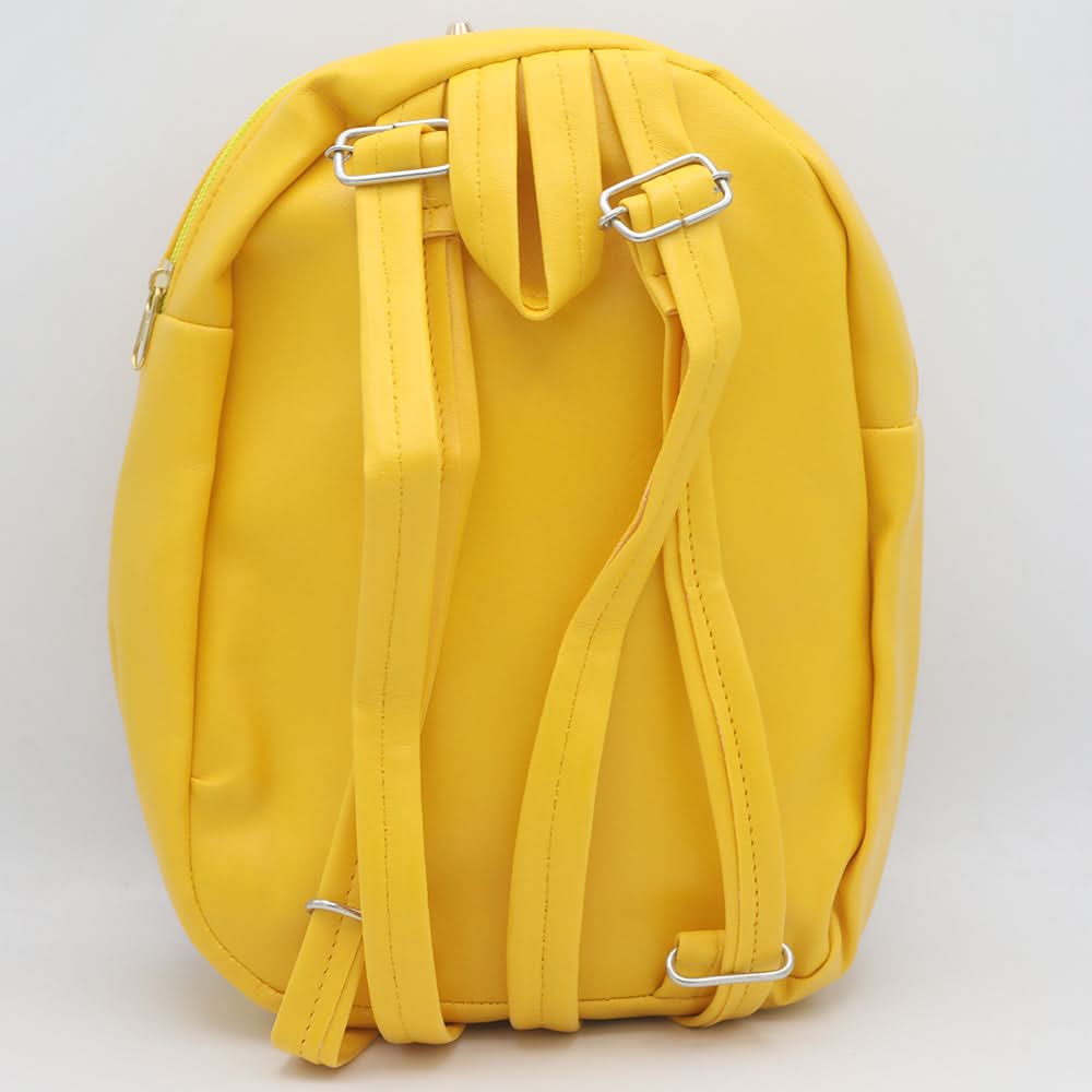 Girls Backpack 7572-C - Yellow, Kids, School And Laptop Bags, Chase Value, Chase Value