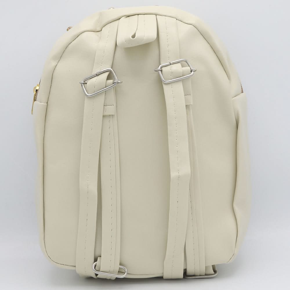 Girls Backpack 7572B - Off White, Kids, School And Laptop Bags, Chase Value, Chase Value