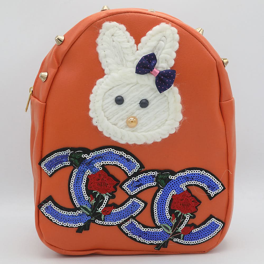Girls Backpack 7572D - Orange, Kids, School And Laptop Bags, Chase Value, Chase Value