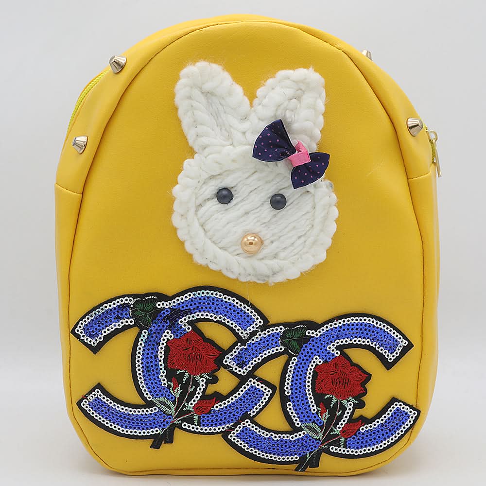 Girls Backpack 7572D - Yellow, Kids, School And Laptop Bags, Chase Value, Chase Value