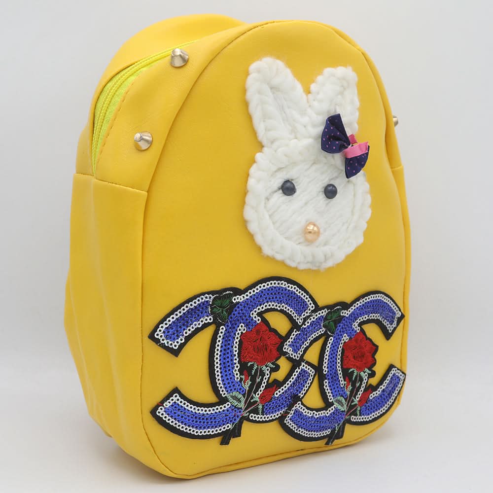 Girls Backpack 7572D - Yellow, Kids, School And Laptop Bags, Chase Value, Chase Value
