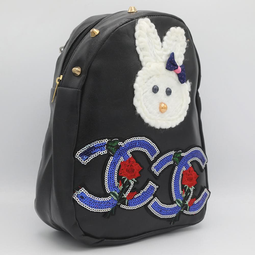 Girls Backpack 7572D - Black, Kids, School And Laptop Bags, Chase Value, Chase Value