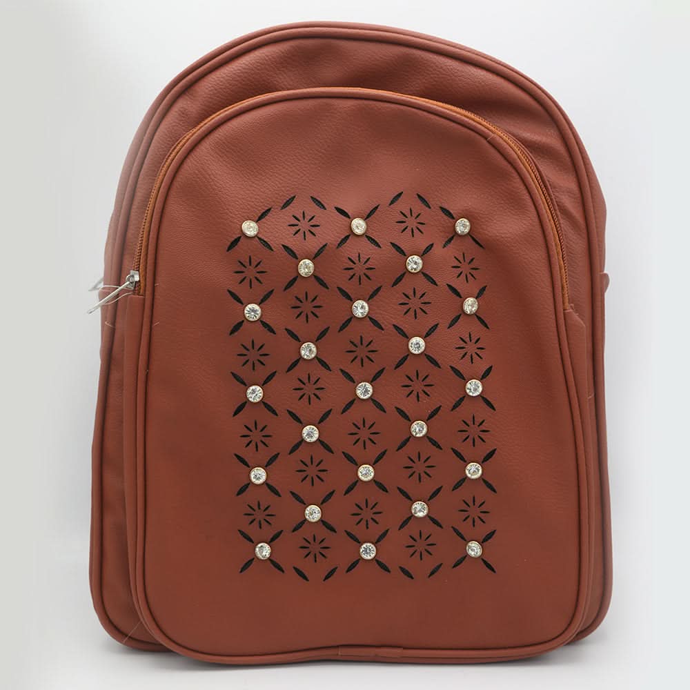 Girls Backpack ZH-234 - Rust, Kids, School And Laptop Bags, Chase Value, Chase Value
