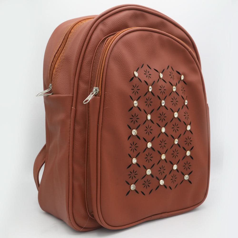 Girls Backpack ZH-234 - Rust, Kids, School And Laptop Bags, Chase Value, Chase Value