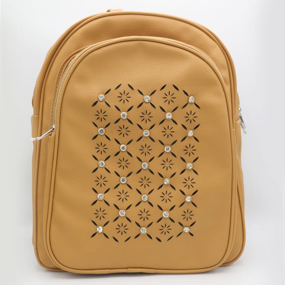 Girls Backpack ZH-234 - Light Brown, Kids, School And Laptop Bags, Chase Value, Chase Value
